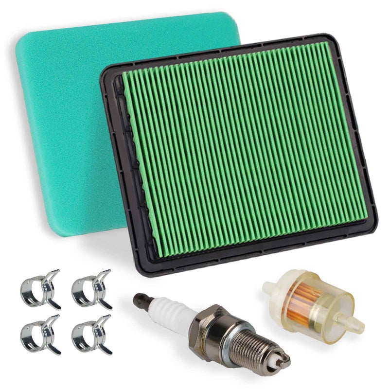 HOODELL GCV160 Air Filter Tune Up Kit for Honda GCV190 GC190 GC160 GX100 Engine HRC216 HRR216 HRR2169VKA HRX217 Lawn Mower, Replace GCV160 Spark Plug 17211-ZL8-023 Air Cleaner - Image 1